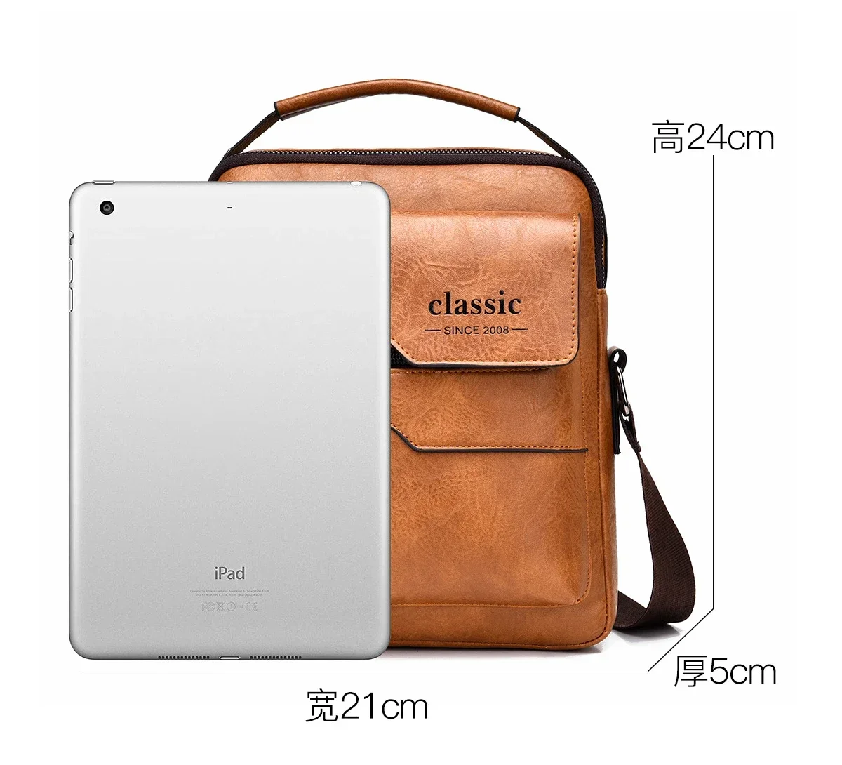Men Crossbody Bag Men Shoulder Bags Zippers Handbags Large Capacity Artificial Leather Bag For Male Messenger Tote Bags Bolsa
