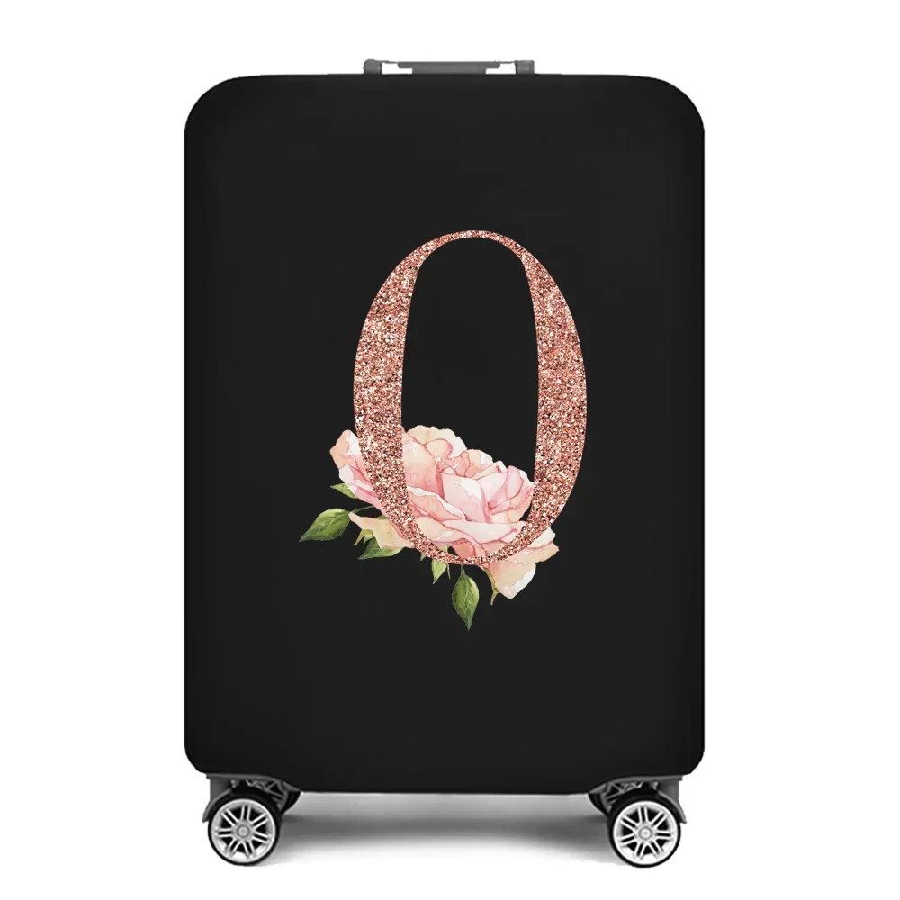 Portable Thick Elastic Luggage Protective Cover Simplicity Dust Cover Anti-Scratch Protective Rose Gold Print Travel Accessories
