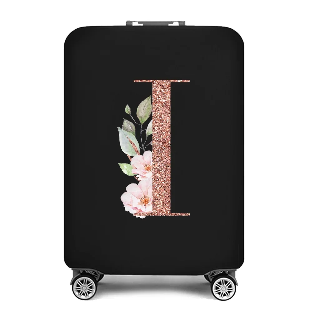 Portable Thick Elastic Luggage Protective Cover Simplicity Dust Cover Anti-Scratch Protective Rose Gold Print Travel Accessories