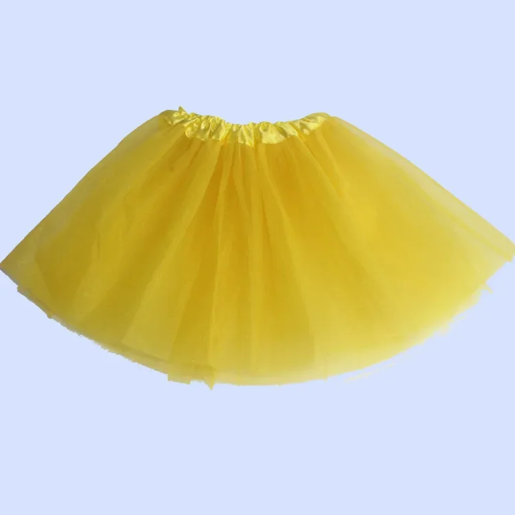 Girl tutu skirt Elastic Ballet Dancewear Tutus Mini Skirt For Birthday Party Dance 3 Layer Tulle for Kids Princess 2-8Y