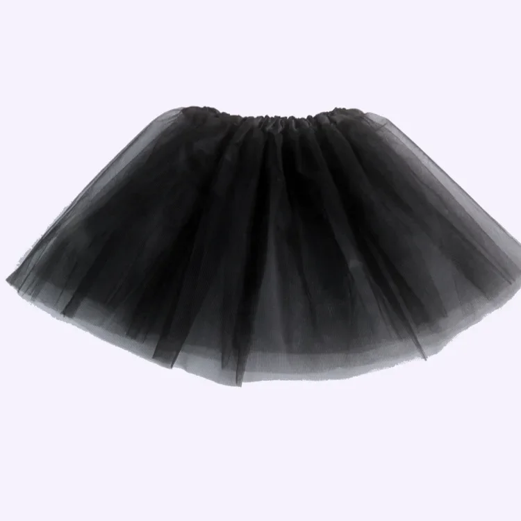Girl tutu skirt Elastic Ballet Dancewear Tutus Mini Skirt For Birthday Party Dance 3 Layer Tulle for Kids Princess 2-8Y