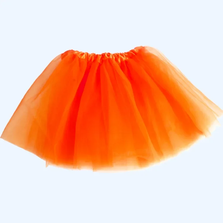 Girl tutu skirt Elastic Ballet Dancewear Tutus Mini Skirt For Birthday Party Dance 3 Layer Tulle for Kids Princess 2-8Y