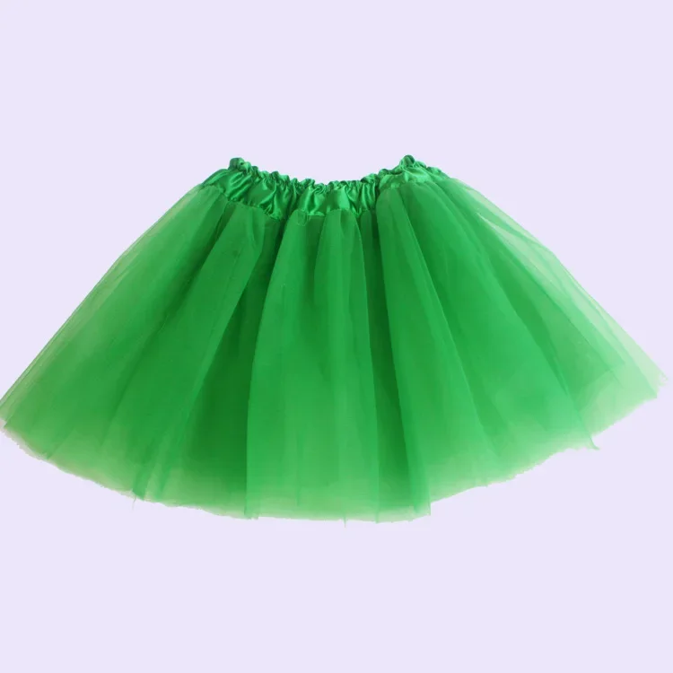 Girl tutu skirt Elastic Ballet Dancewear Tutus Mini Skirt For Birthday Party Dance 3 Layer Tulle for Kids Princess 2-8Y