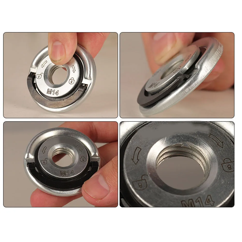 M14 Angle Grinder Quick Release Self-Locking Grinder Pressing Plate Flange Nut Power Chuck