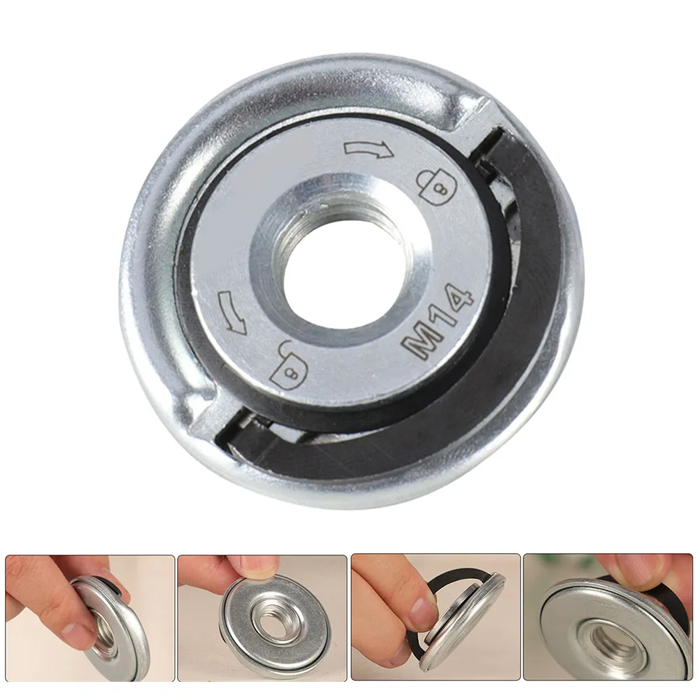 M14 Angle Grinder Quick Release Self-Locking Grinder Pressing Plate Flange Nut Power Chuck