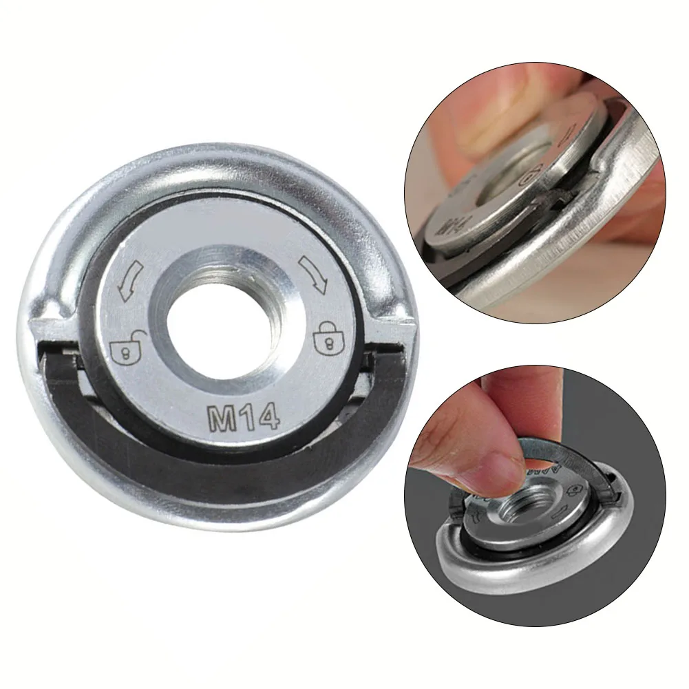 M14 Angle Grinder Quick Release Self-Locking Grinder Pressing Plate Flange Nut Power Chuck