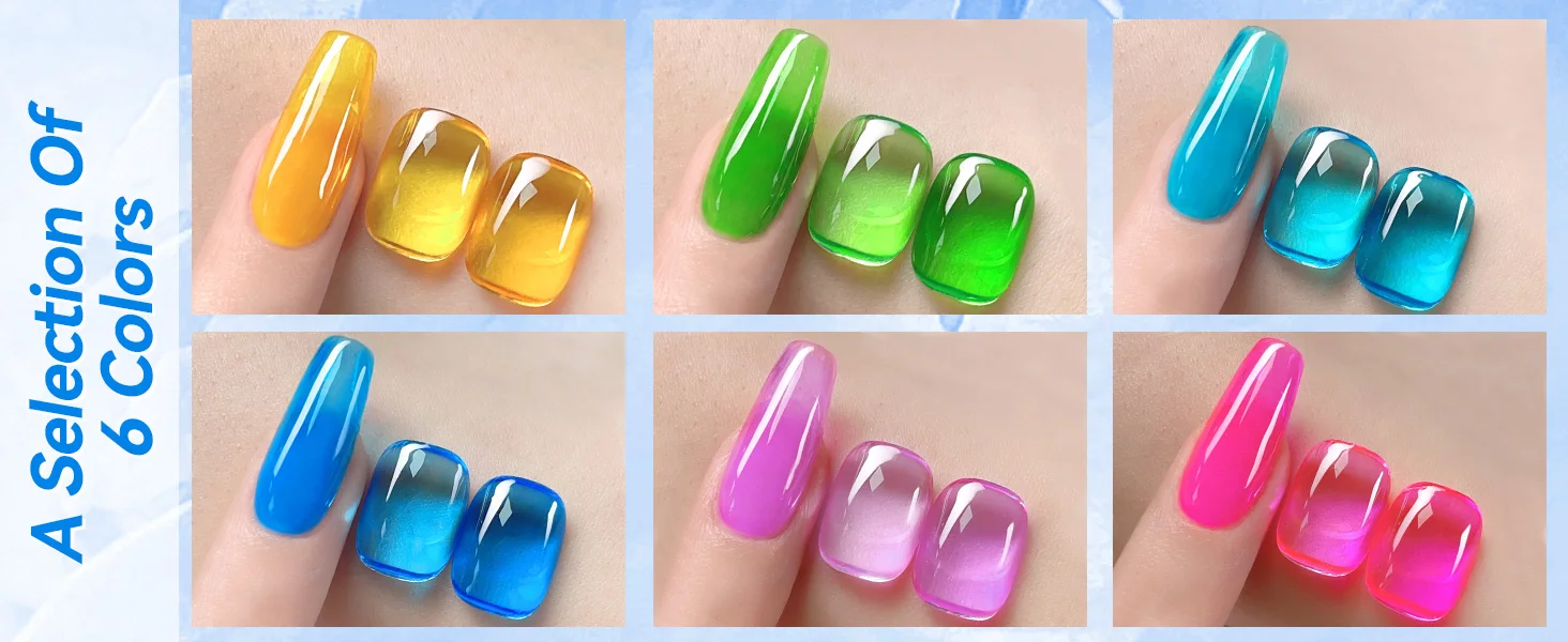 BORN PRETTY 10ml Jelly Nude Gel Nail Polish 50 Colors Semi Transparent Nail Art Nail Supplies Soak off UV LED Nails Gel Varnish