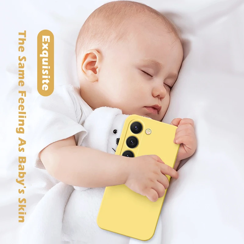 S26 S25 Ultra Case Square Liquid Silicone Phone Case For Samsung Galaxy S26 S25 S24 S23 S22 Ultra Plus S26Ultra Cases Soft Cover