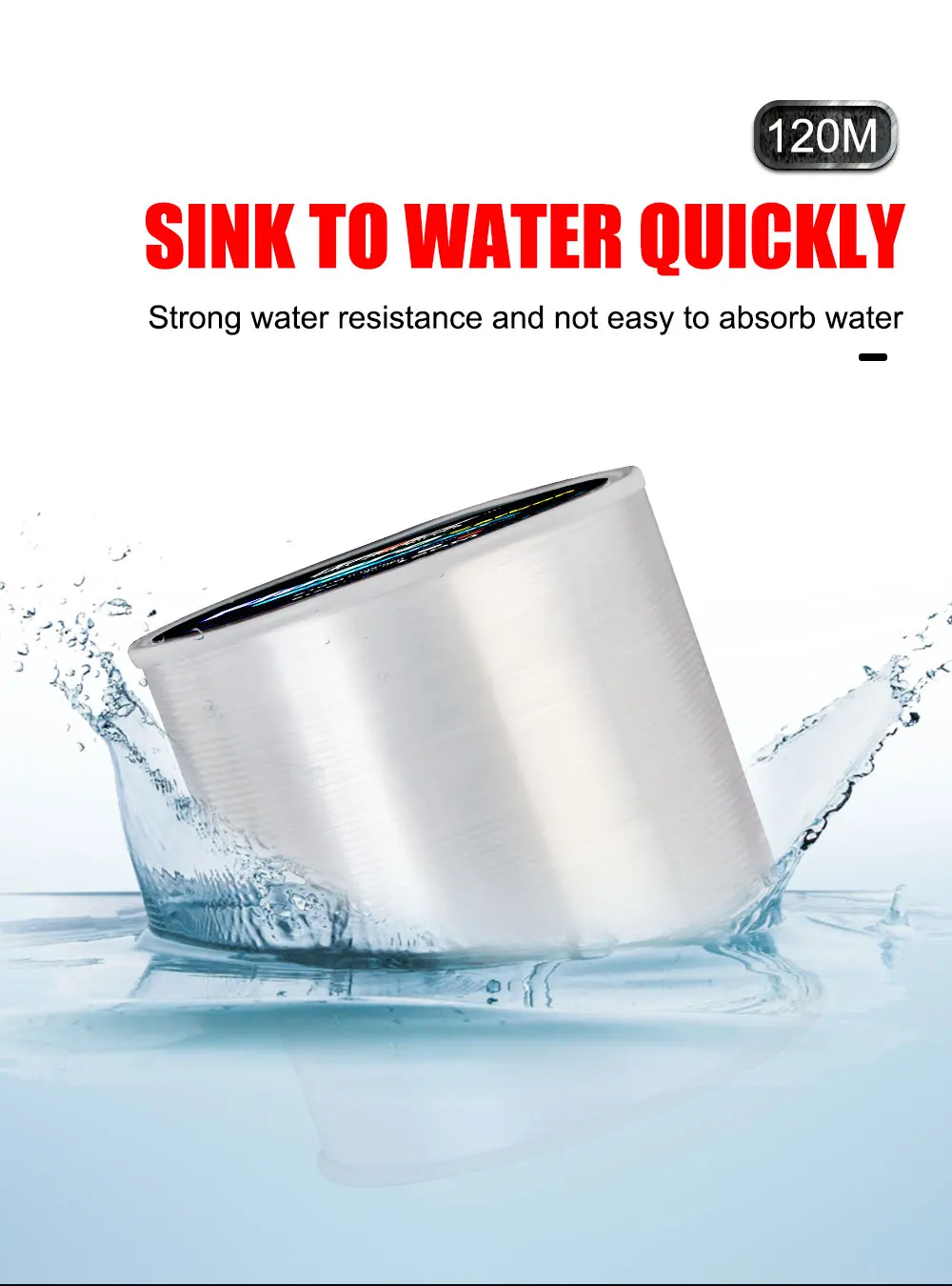 120M Fluorocarbon Coating Fishing Line 0.20mm-0.60mm 7.15LB-45LB Carbon Fiber Leader Line Fishing Lure Wire Sinking Line Japan