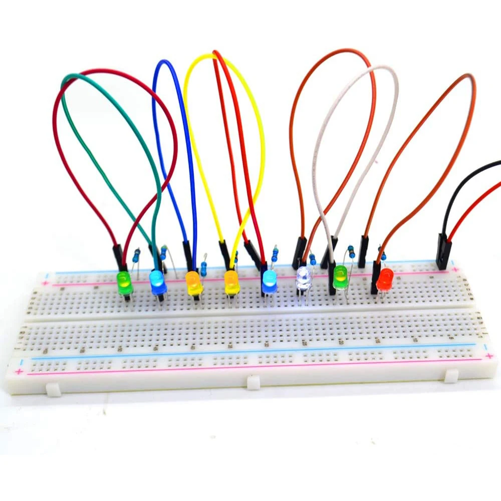 100PCS/lot 3mm 5mm F3 F5 Round LED Ultra Bright White Green Yellow Blue White Red Light Emitting Diode For Diy Kit