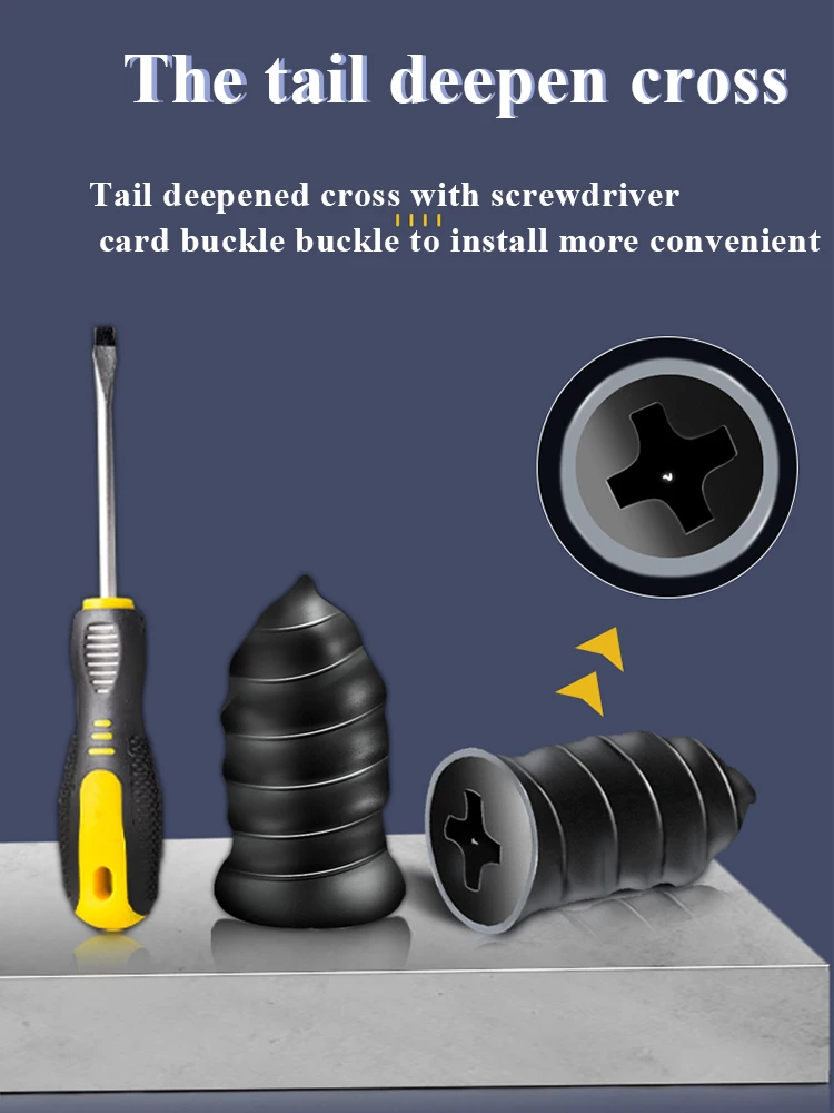 10/30Pcs Car Tyre Repair Rubber Nail Set Universal Car Motorcycle Tyre Repair Nails Truck Scooter Bike Tire Puncture Repair Tool