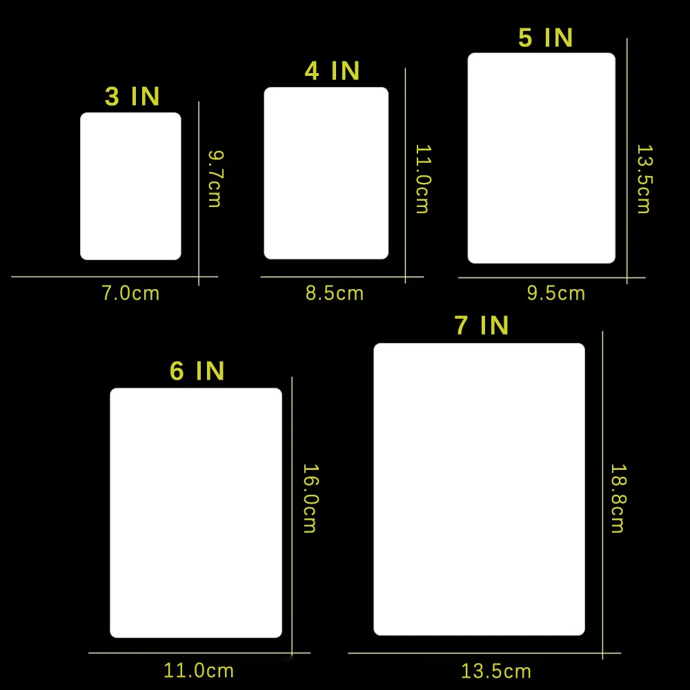 100pcs Thermal Laminating Film PET For Photo/Files/Card/Picture Lamination Pouch Laminator Hot Laminator Film