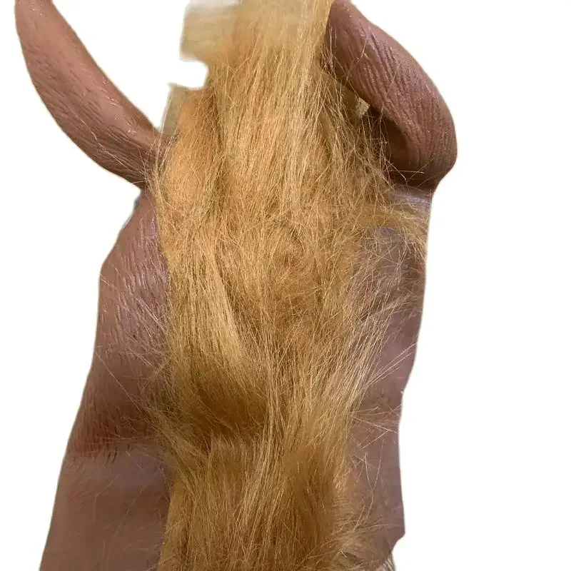 Men Brown Horse Masks Funny Horse Head Mask Latex Wolf Animal Mask Novelty Halloween Cosplay Costumes Headgear Mascara De Latex