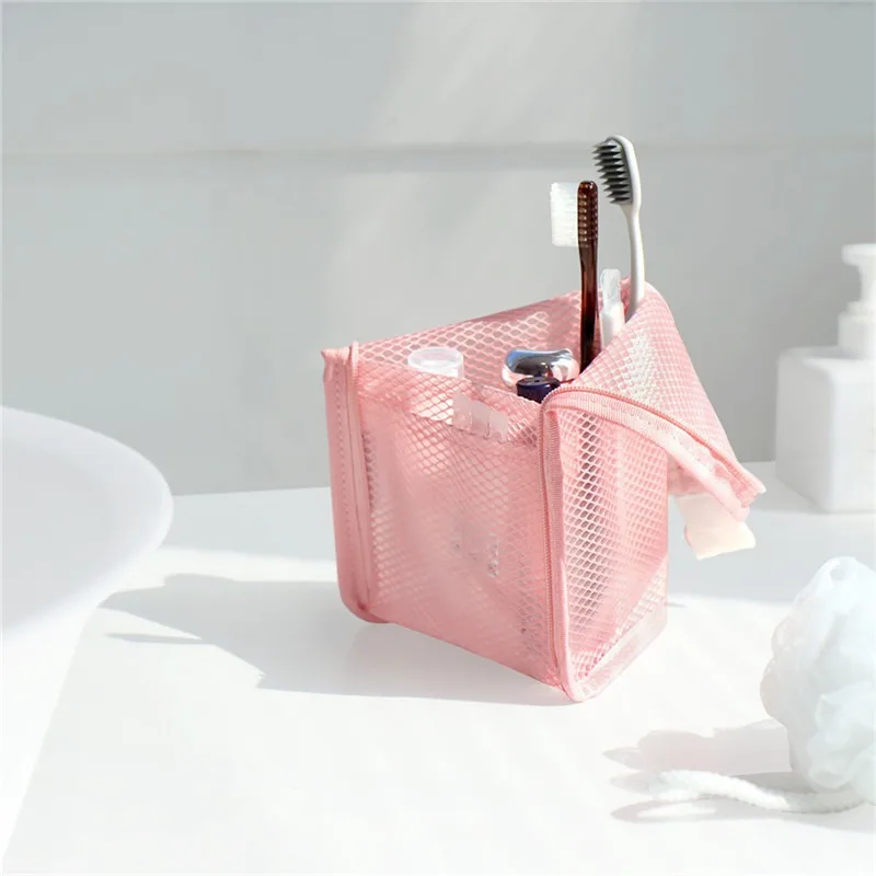 Women EVA Mesh Cosmetic Bag Travel Storage Makeup Bag Organizer Female Make Up Pouch Portable Small Large Toiletry Beauty Case