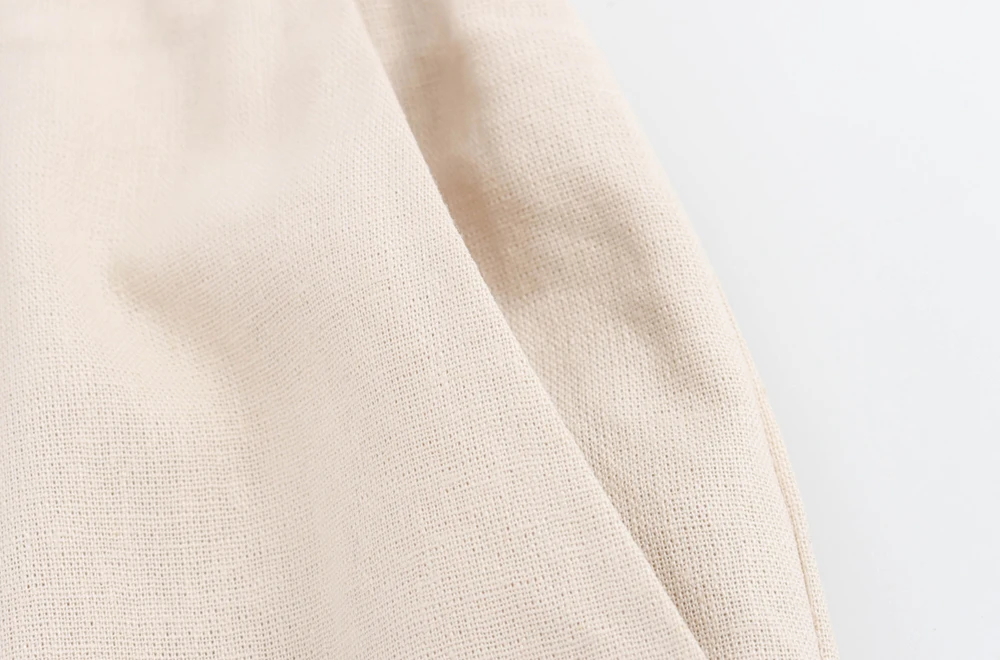 Women's Straight Pants with Front Pockets, High Elastic Waist, Drawstrings, Female Trousers, Chic Fashion