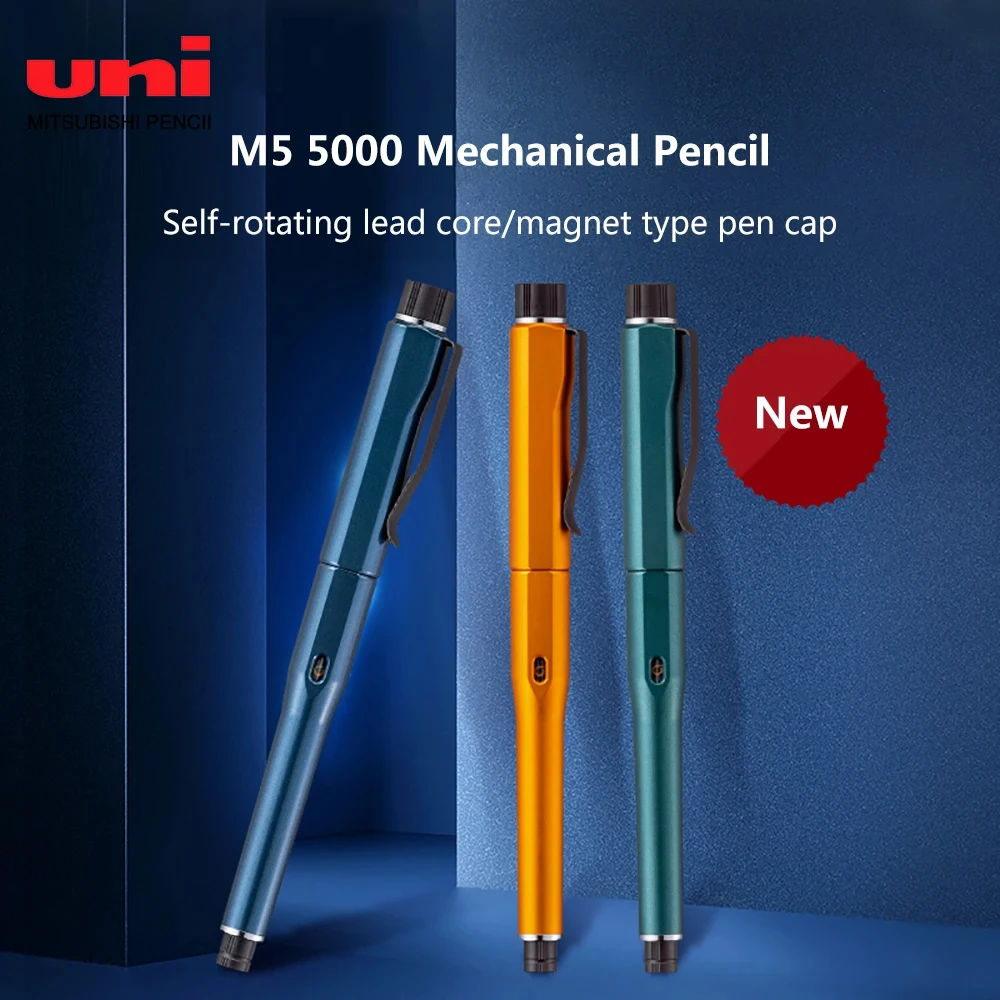 Japan Uni Mechanical Pencil M5-5000 Automatic Core Black Technology KuruToga DIVE Self Rotating Pencil For Drawing Writing Art