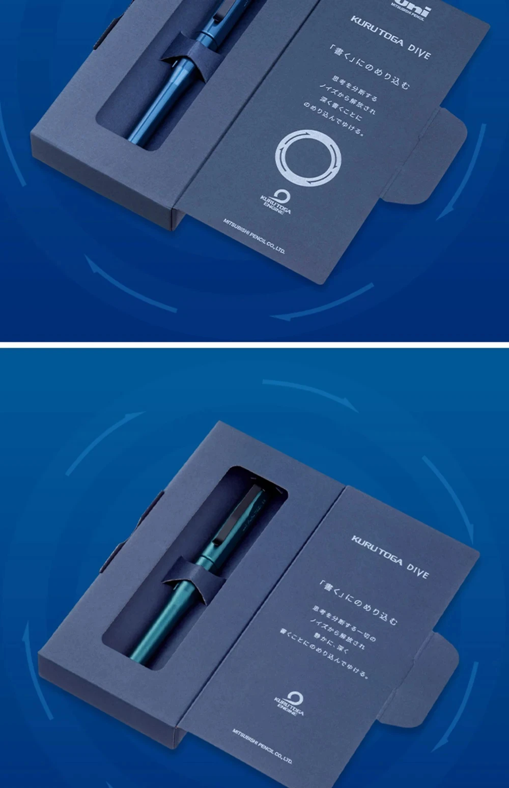 Japan Uni Mechanical Pencil M5-5000 Automatic Core Black Technology KuruToga DIVE Self Rotating Pencil For Drawing Writing Art