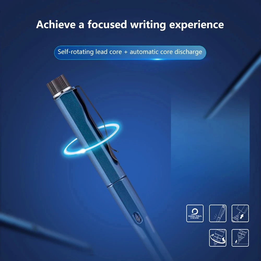 Japan Uni Mechanical Pencil M5-5000 Automatic Core Black Technology KuruToga DIVE Self Rotating Pencil For Drawing Writing Art