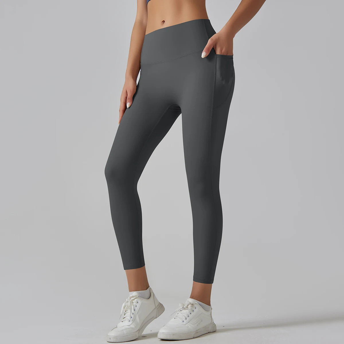 Women Leggings With Pockets Yoga Pants Gym Leggings Sport Women Fitness High Waist Female Legging Tummy Control Running Training