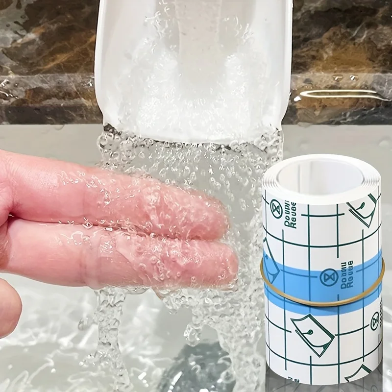 1 Roll Transparent Self-Adhesive Tape, PU Material Bandage, Portable Finger Protector, Anti-Friction Sticker for Bathing