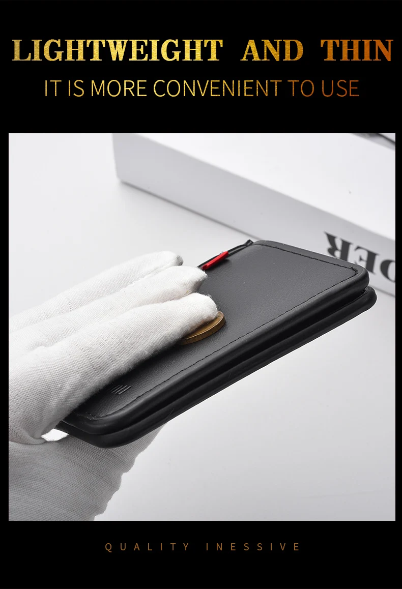 1Pc New Ultra-thin Mini Soft PU Leather Credit Card Wallet Holder Short Vertical High Quality Men's Wallet