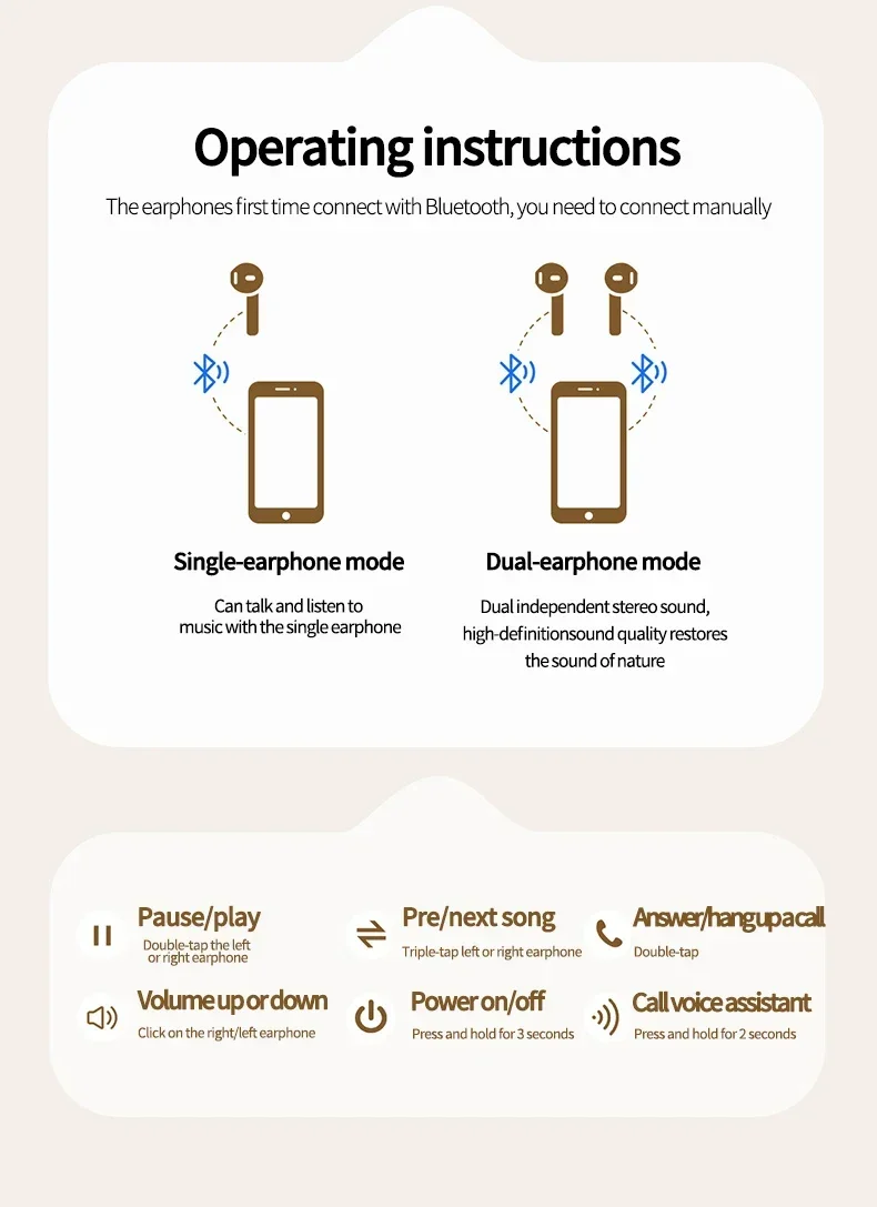 Q86 Bluetooth 5.3 Wireless Headphones Power LED Digital Display 24hours Endurance HiFi Gaming Headsets Waterproof Sports Earbuds