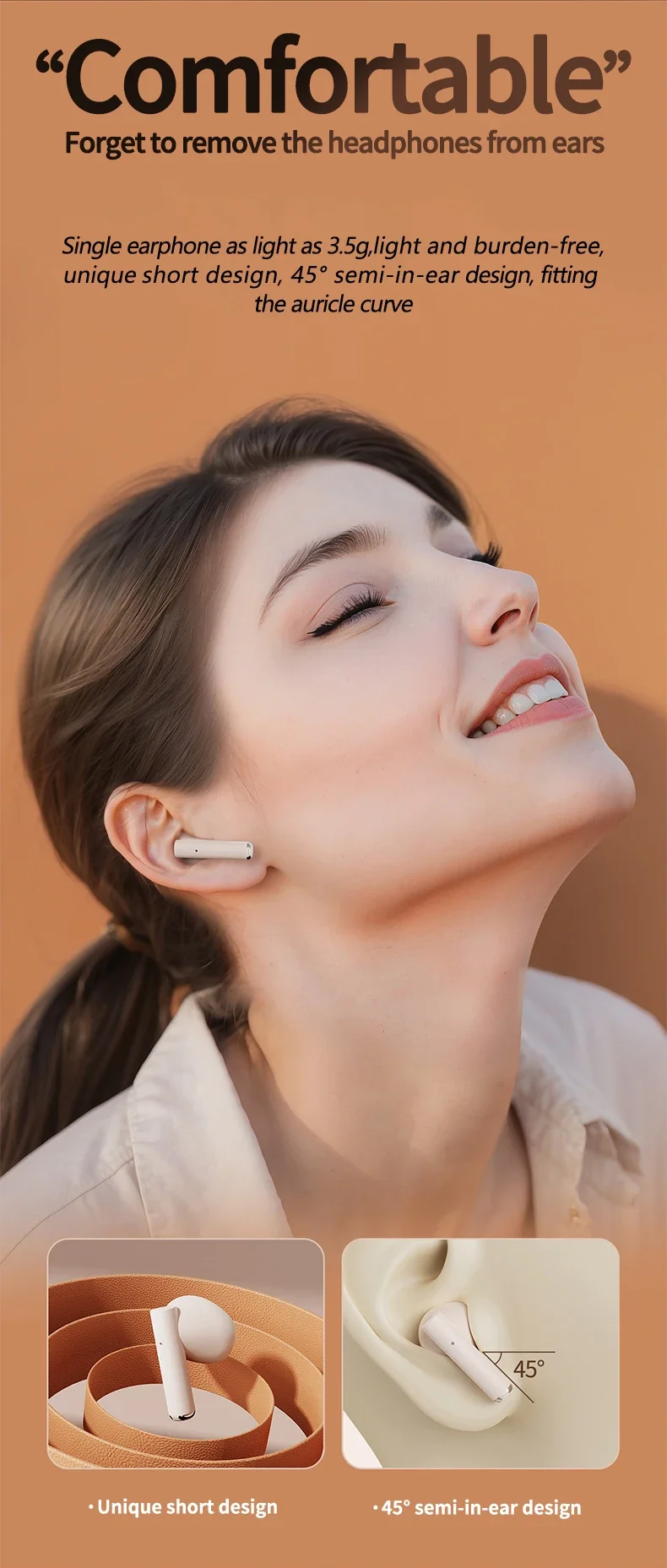 Q86 Bluetooth 5.3 Wireless Headphones Power LED Digital Display 24hours Endurance HiFi Gaming Headsets Waterproof Sports Earbuds