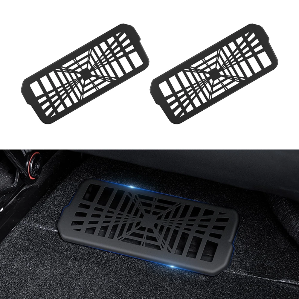Under Seat Vent Cover for Tesla Model 3 Y Juniper 2025 2026 Air Condition Outlet Protector Rear Seat Air Vent Grill Accessories