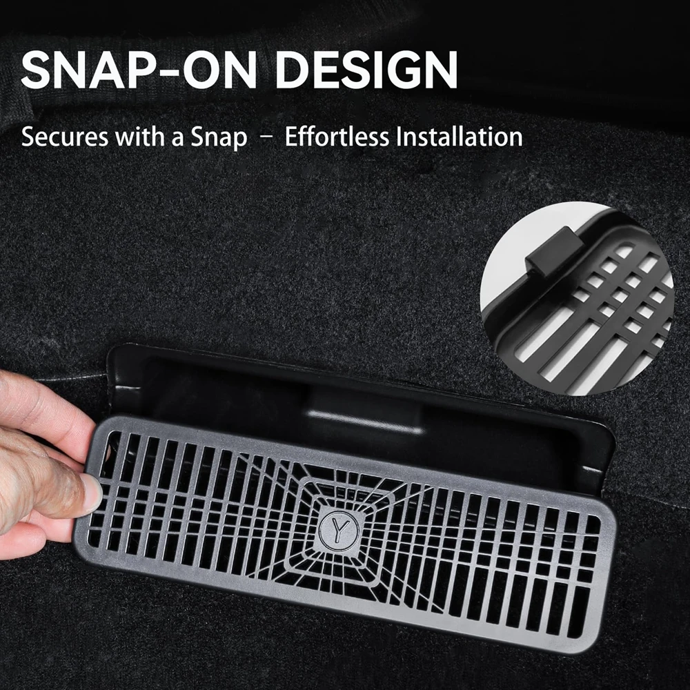 Under Seat Vent Cover for Tesla Model 3 Y Juniper 2025 2026 Air Condition Outlet Protector Rear Seat Air Vent Grill Accessories