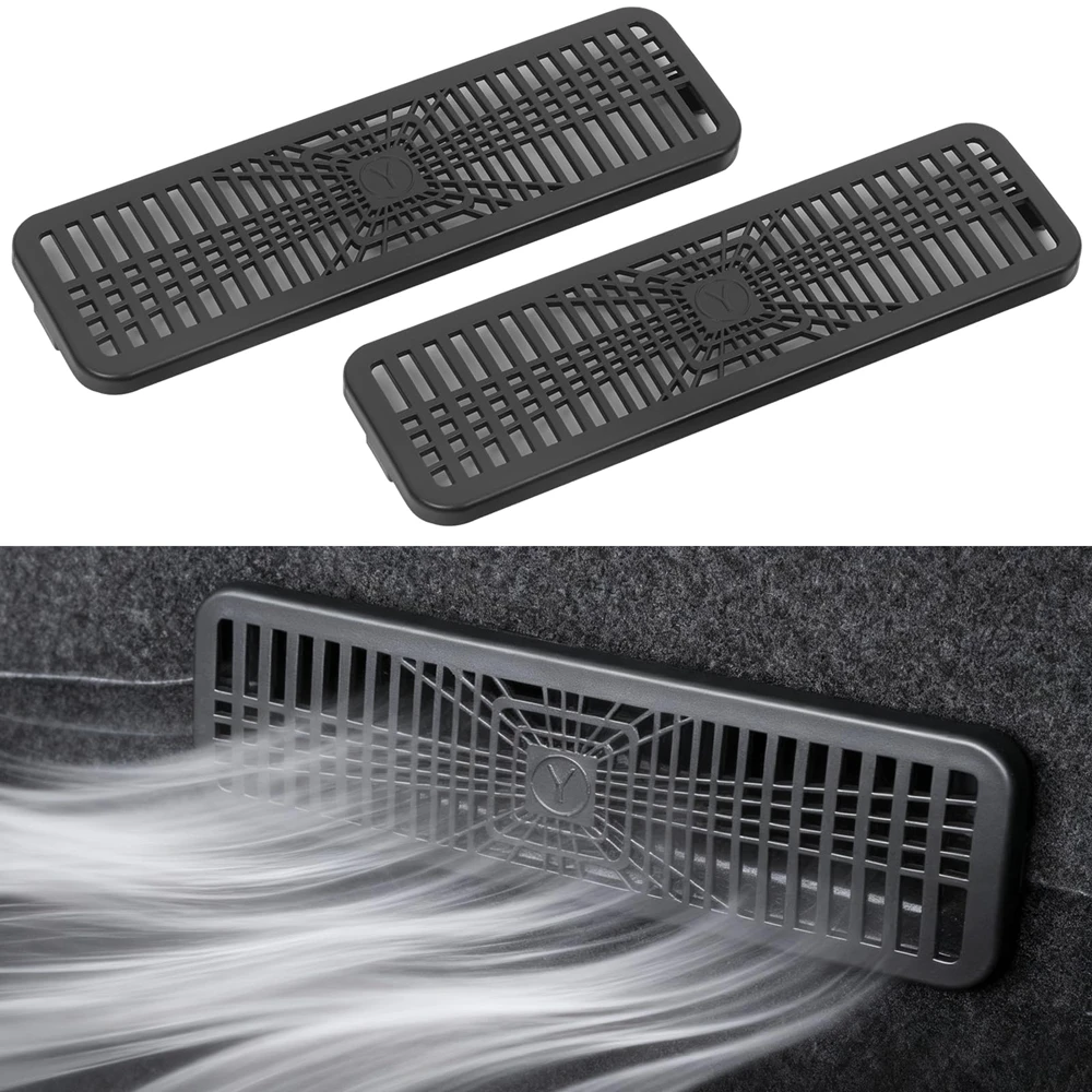 Under Seat Vent Cover for Tesla Model 3 Y Juniper 2025 2026 Air Condition Outlet Protector Rear Seat Air Vent Grill Accessories