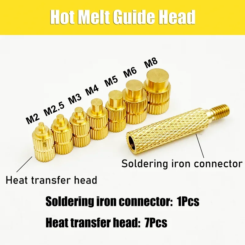 420/500Pcs Heat Set Insert Nuts Stainless Steel Brass Thermal Threaded Inserts for 3D Printing Plastic CNC Projects