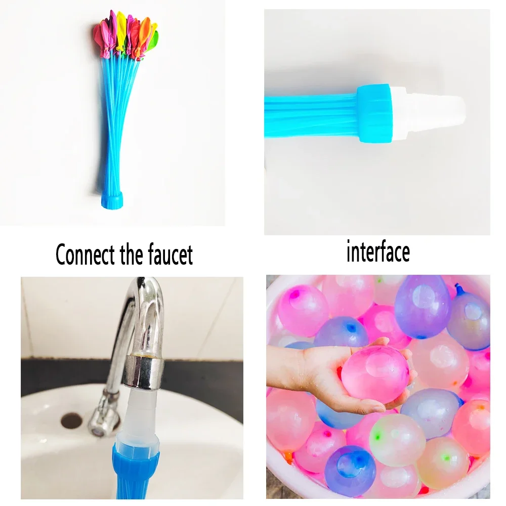 555/1111pcs Fast Water Filling Balloon Summer Entertainment Children's Beach Toys Water Projectile Festivals Party Water Balloon