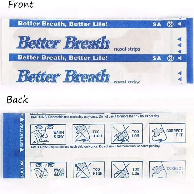100/200/300pcs Breath Nasal Strips Right Way Stop Snoring Anti Snore Nose Strip Easier Better Breathing Good Sleeping Patches