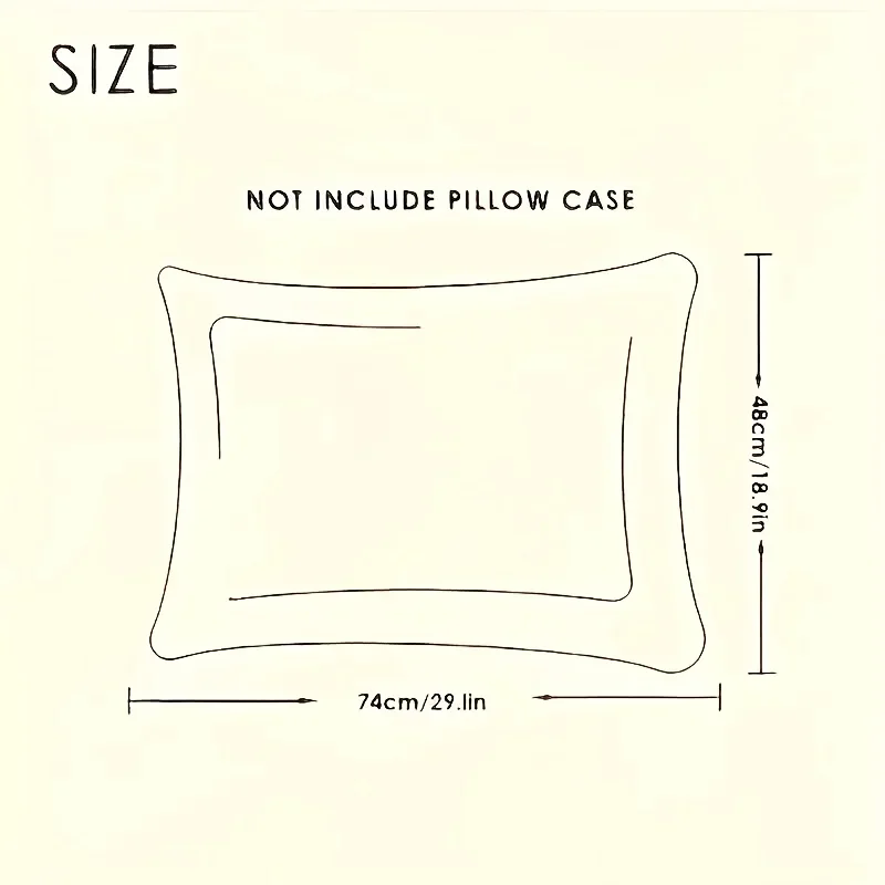 1pc 48x74cm Twisted Hotel Star Home Use Pillow Core - Soft Supportive Bed Pillows,Suitable For Dormitory Single Bed Pillow Cores