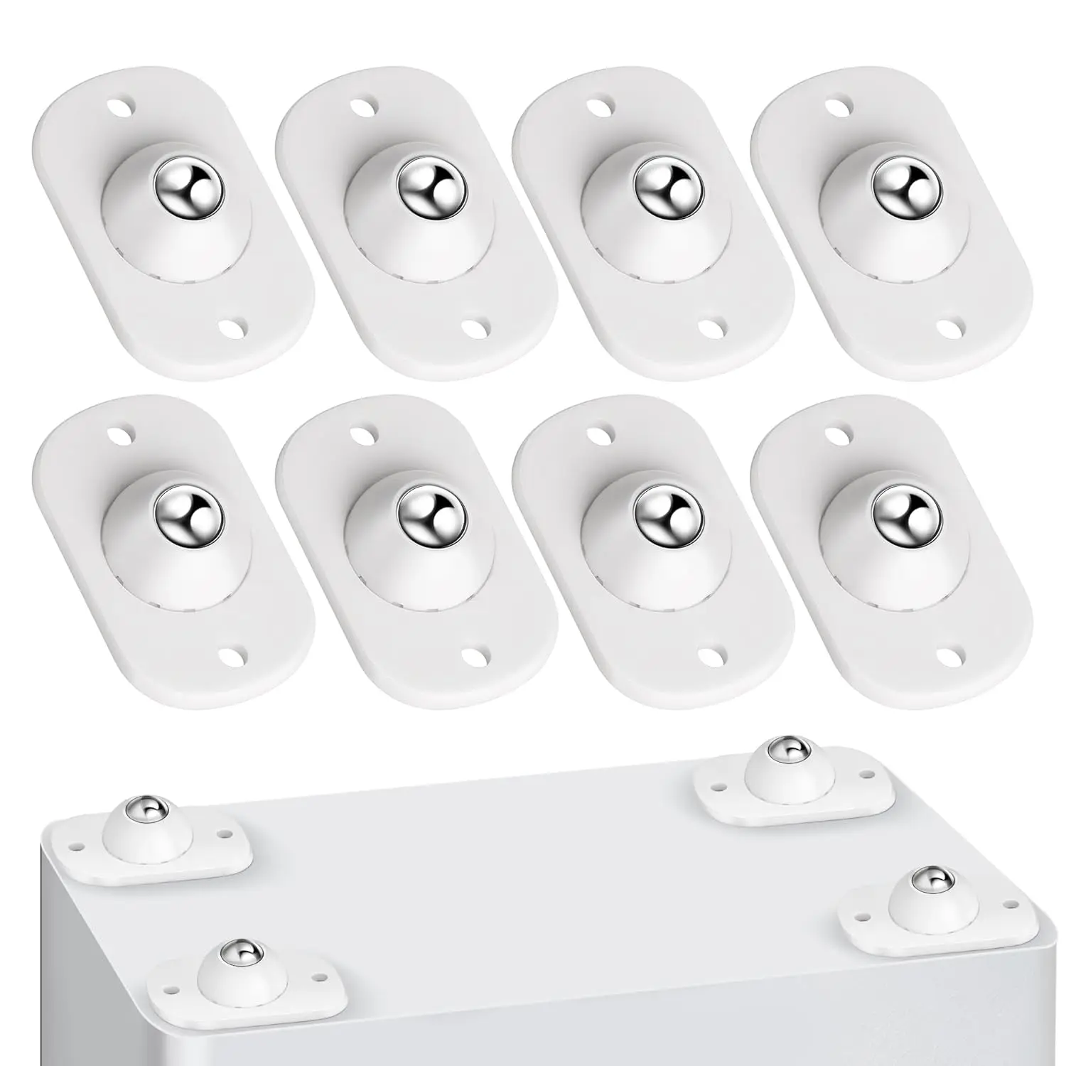 Self Adhesive Caster Wheels Appliance Rollers Appliance Sliders for Kitchen 360° Swivel Universal Wheel Mini Small Kitchen
