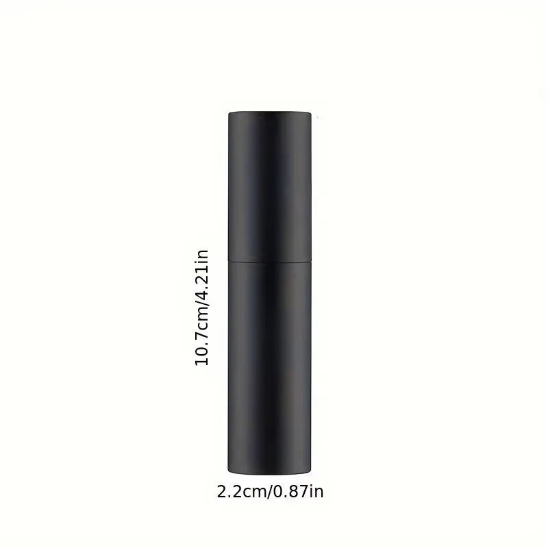 10ml Travel Perfume Atomizer, Refillable Cologne Container, Empty Spray Bottle Suitable for Mini Atomizer Size (Black)
