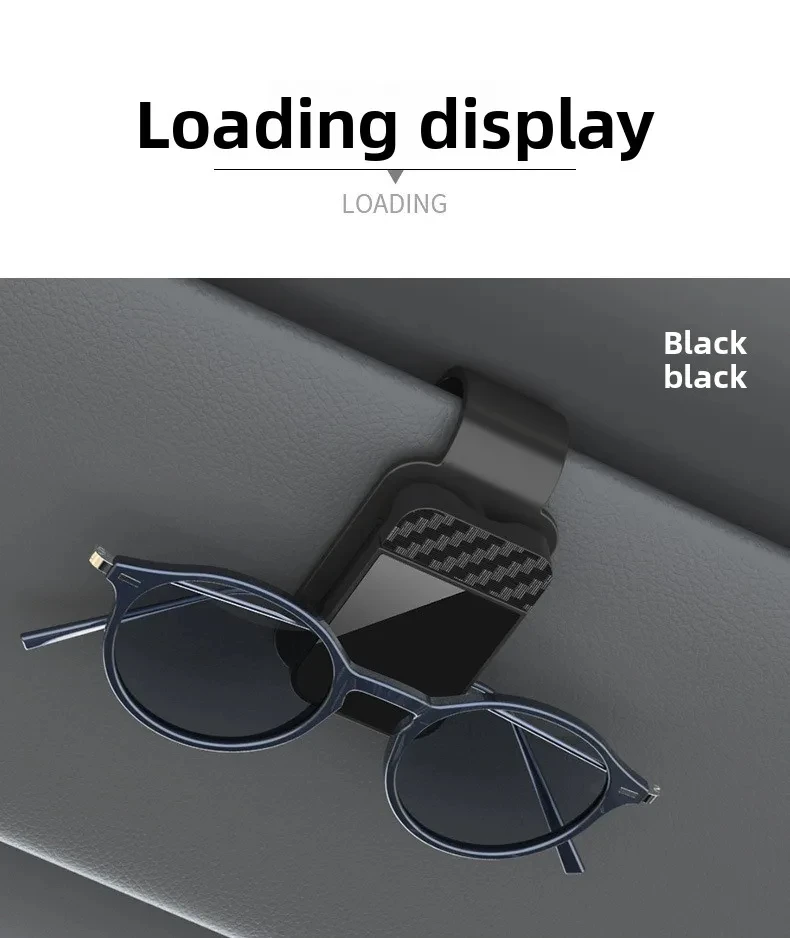 Car Sun Visor Sunglasses Clip Holder Stable Eyeglasses Hanger Card Ticket Organizer Interior Storage Clip Car Accessories