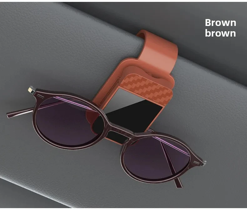 Car Sun Visor Sunglasses Clip Holder Stable Eyeglasses Hanger Card Ticket Organizer Interior Storage Clip Car Accessories