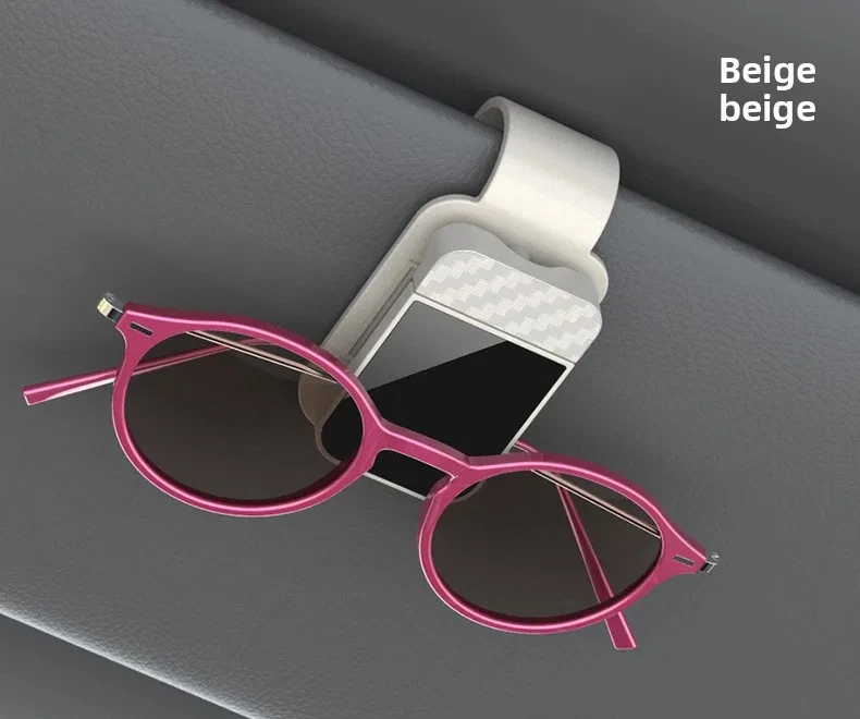 Car Sun Visor Sunglasses Clip Holder Stable Eyeglasses Hanger Card Ticket Organizer Interior Storage Clip Car Accessories