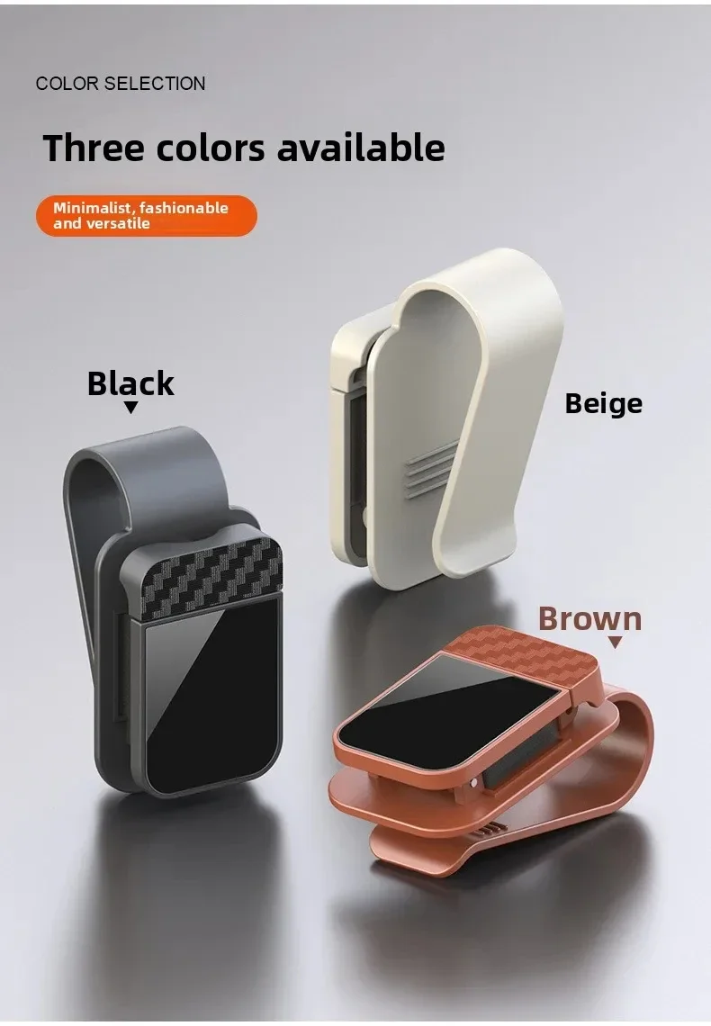 Car Sun Visor Sunglasses Clip Holder Stable Eyeglasses Hanger Card Ticket Organizer Interior Storage Clip Car Accessories
