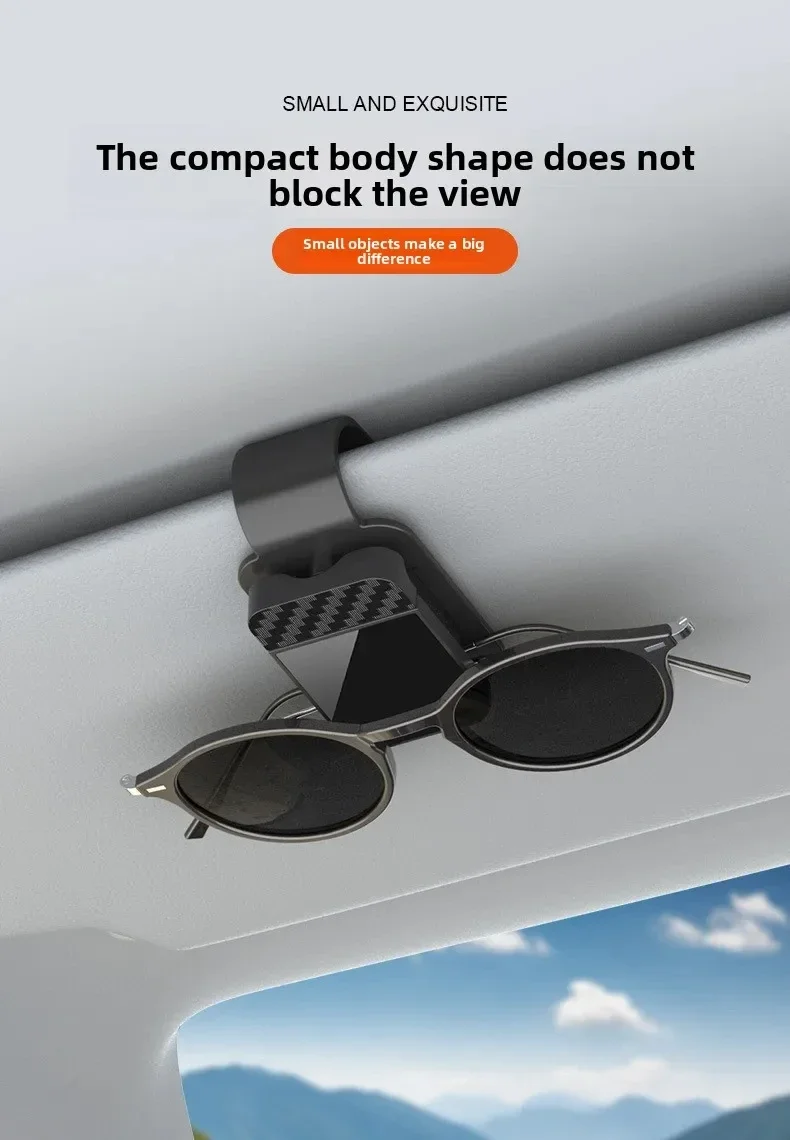 Car Sun Visor Sunglasses Clip Holder Stable Eyeglasses Hanger Card Ticket Organizer Interior Storage Clip Car Accessories