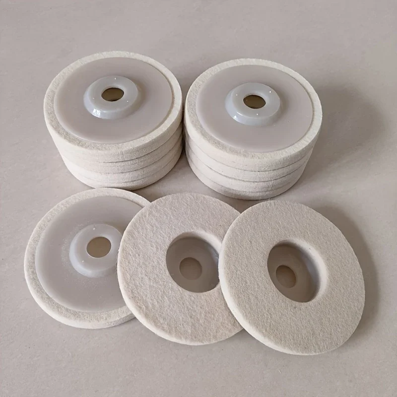 Mirror Polishing Discs - Angle Grinder Grinding Stainless Steel Woodworking Furniture Glass Polishing Felt Wheels for Easy Gr