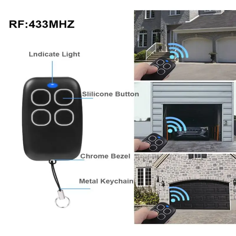 Universal 433MHZ Duplicator Garage Remote Controller Command Clone Self-copying Automation Gate 433.92 MHz Fixed Code