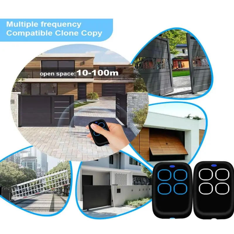 Universal 433MHZ Duplicator Garage Remote Controller Command Clone Self-copying Automation Gate 433.92 MHz Fixed Code