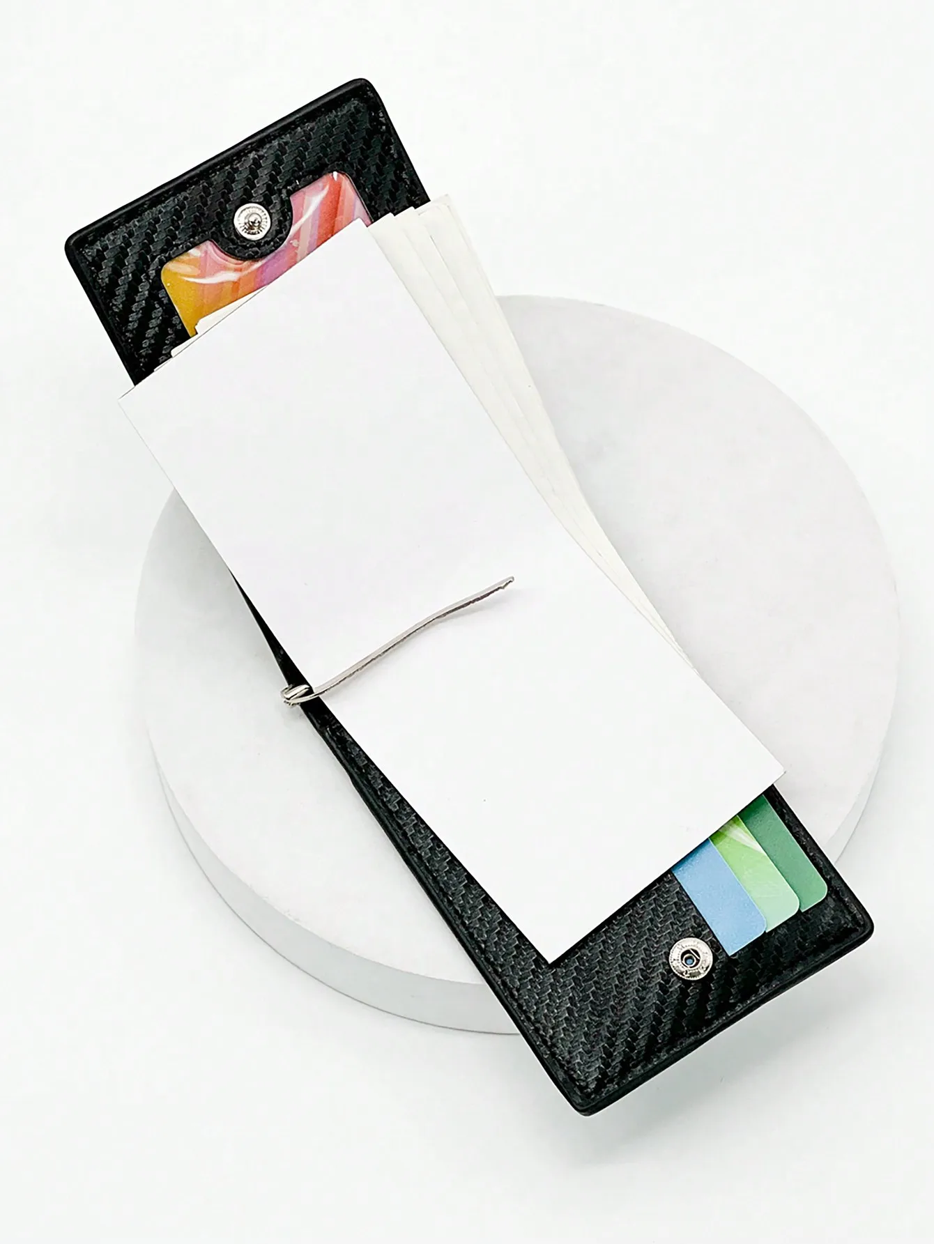 Fashion Business Carbon Fiber Men's Card Case Anti-theft Brush Multi Card Holder Card Case