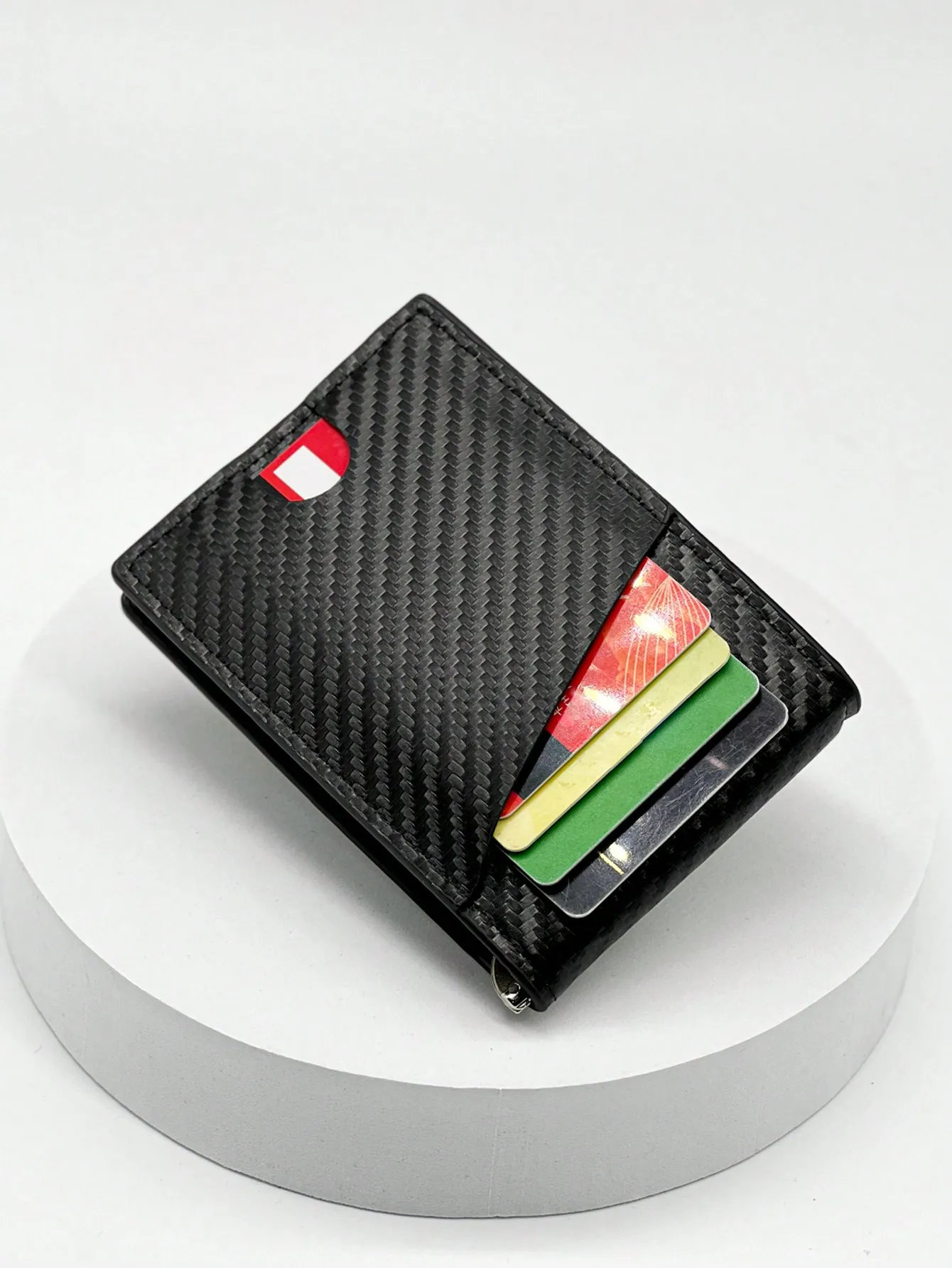 Fashion Business Carbon Fiber Men's Card Case Anti-theft Brush Multi Card Holder Card Case
