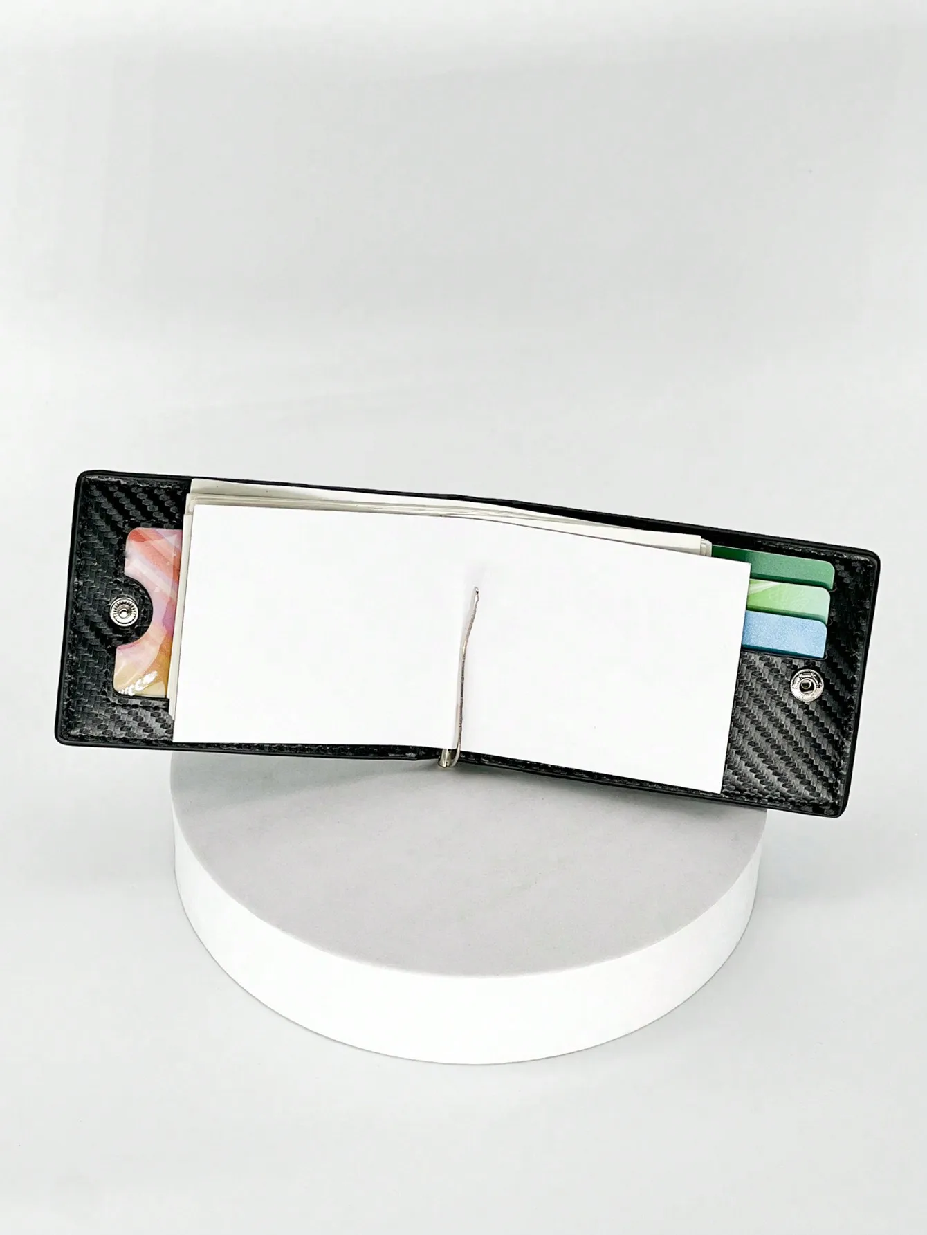 Fashion Business Carbon Fiber Men's Card Case Anti-theft Brush Multi Card Holder Card Case