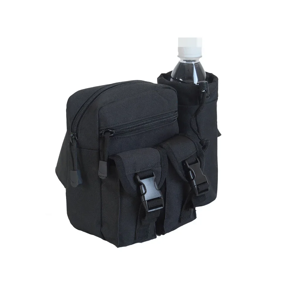 Outdoor Fanny Pack Waist Bag Pack Hip Bum EDC Bag with Adjustable Strap and Water Bottle Holder for Camping Hiking Hunting
