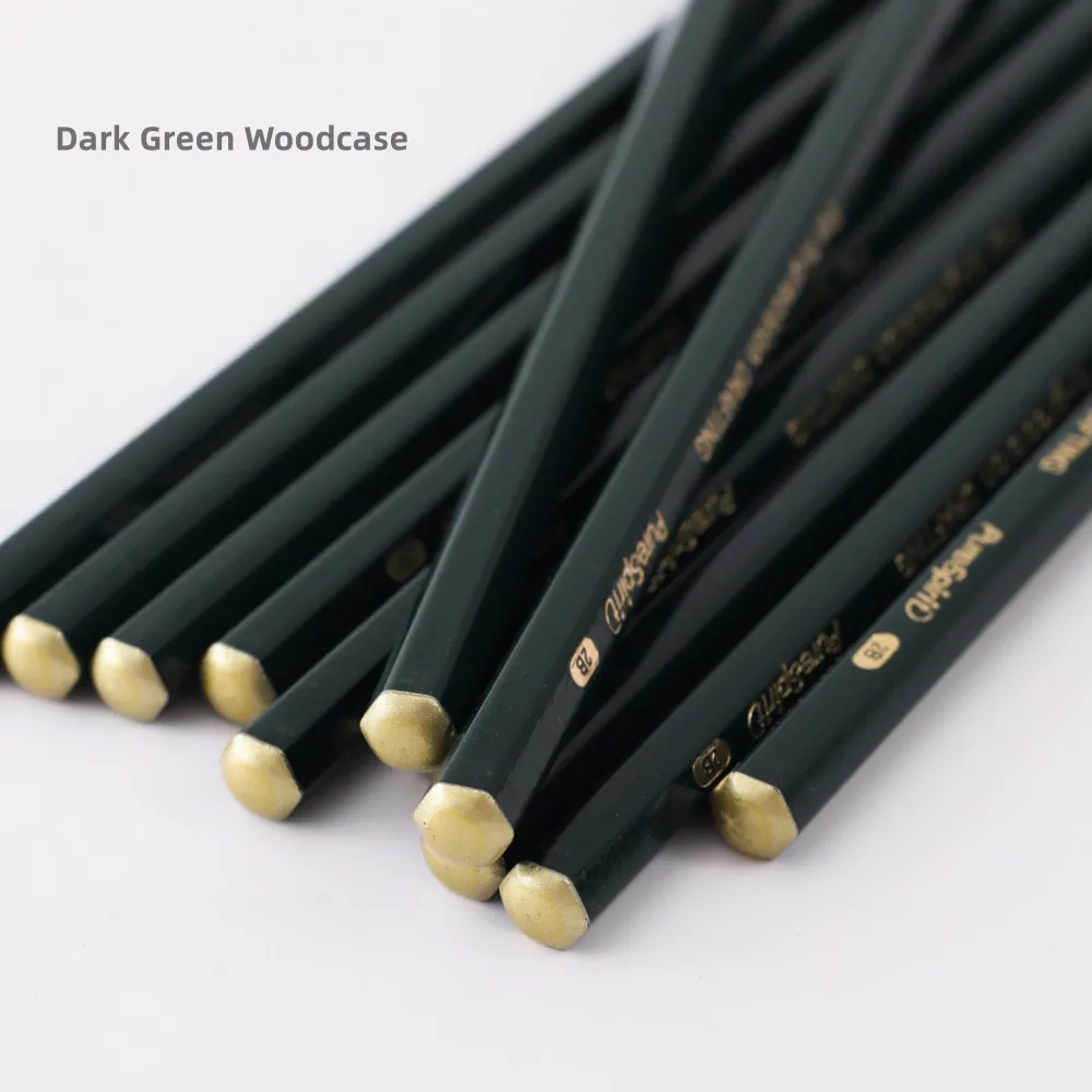 12pcs 2B Graphite Professional Drawing Pencils Sketch Pencil Black Lead Pencils for Sketching