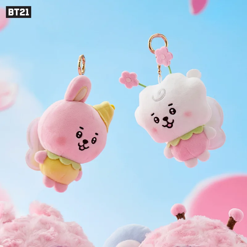 BT21 Chimmy Cooky koya Shooky Tata Creative Anime Peripheral Cartoon Keychain Personality Cute Backpack Decorative Doll Pendant
